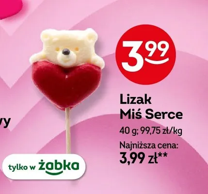 Lizak Miś Serce promocja w Żabka