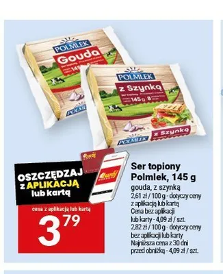 Ser topiony z szynką Polmlek promocja w Twój Market