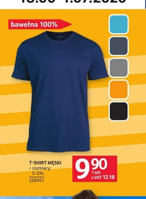 T-shirt męski bawełna 100% promocja w Selgros