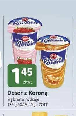 Deser z Koroną Zott promocja w Marketvita
