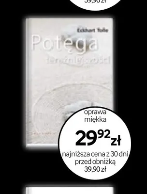 Książka Potęga teraźniejszości Eckhart Tolle promocja w Empik