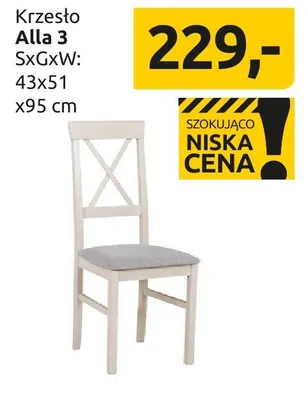 Krzesło Alla 3 SxGxW: 43x51 x95 cm promocja w Black Red White