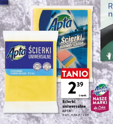 Ścierki uniwersalne Apta promocja w Intermarche