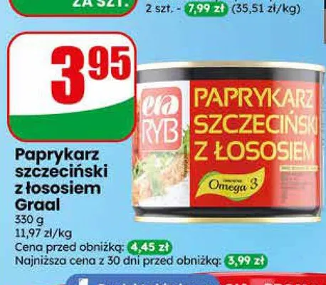 Paprykarz szczeciński z łososiem Graal promocja w Dino