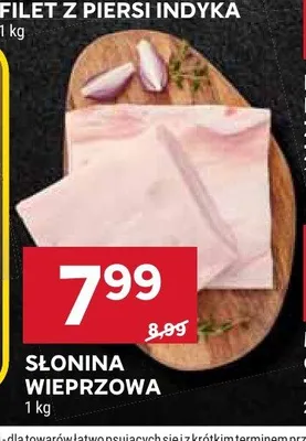 Słonina wieprzowa promocja w Stokrotka