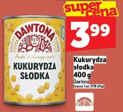 Kukurydza słodka Dawtona promocja w TOPAZ