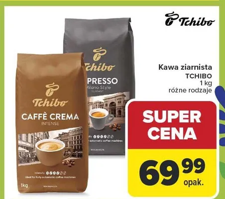 Kawa ziarnista Presso promocja w Carrefour Market
