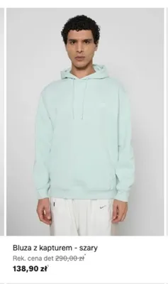 Bluza z kapturem New Balance szara promocja w Lounge by Zalando