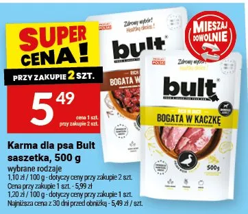 Karma dla psa Bult saszetka 500g wybrane rodzaje promocja w Twój Market