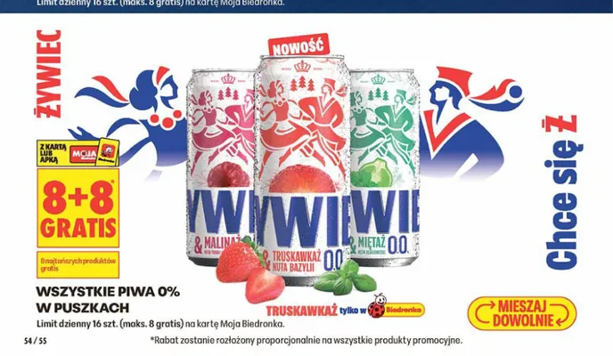 Piwo bezalkoholowe Żywiec Malina promocja w Biedronka