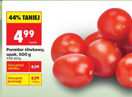Pomidor śliwkowy promocja w Biedronka