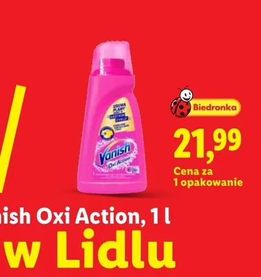 Odplamiacz Vanish Oxi Action promocja w Lidl