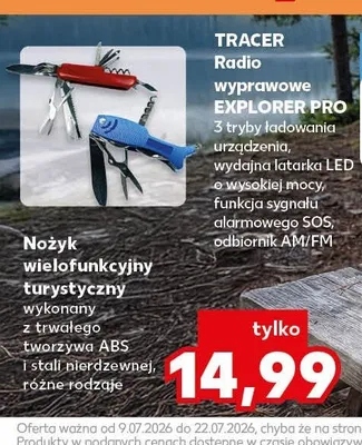 Nożyk wielofunkcyjny turystyczny promocja w Kaufland