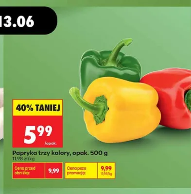 Papryka trzy kolory promocja w Biedronka