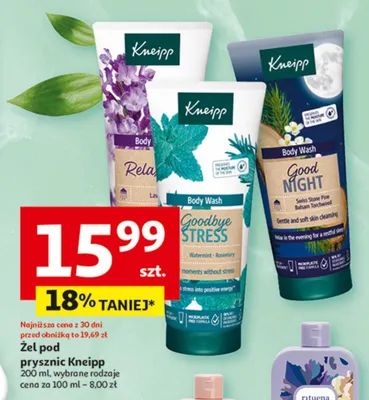 Żel pod prysznic Kneipp promocja w Auchan