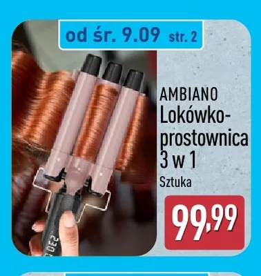 Lokówko-prostownica 3 w 1 Ambiano promocja w Aldi
