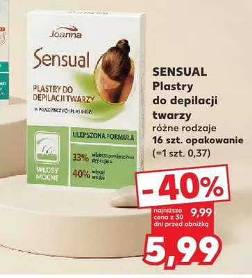 Plastry do depilacji twarzy różne rodzaje promocja w Kaufland
