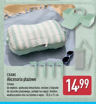 Akcesoria plażowe Crane promocja w Aldi