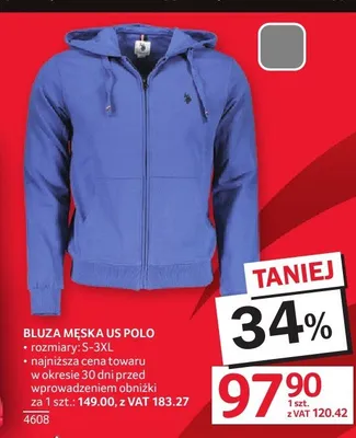 Bluza męska US Polo promocja w Selgros