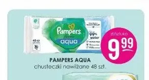 Chusteczki nawilżane Pampers Aqua 48-pak promocja w Drogerie Jasmin