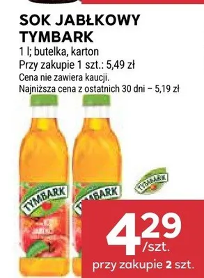 Sok jabłkowy promocja w Stokrotka