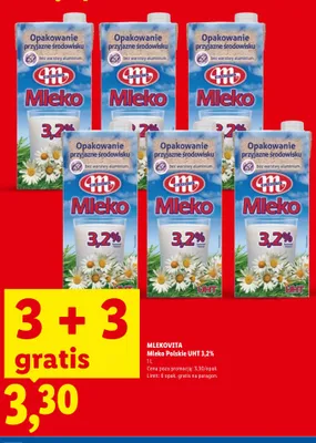 Mleko Polskie UHT 3,2% Mlekovita promocja w Lidl