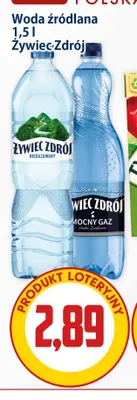 Woda źródlana gazowana mocny gaz Żywiec Zdrój promocja w Kupiec