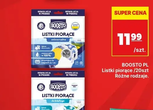 Listki piorące Boosto PL promocja w API Market