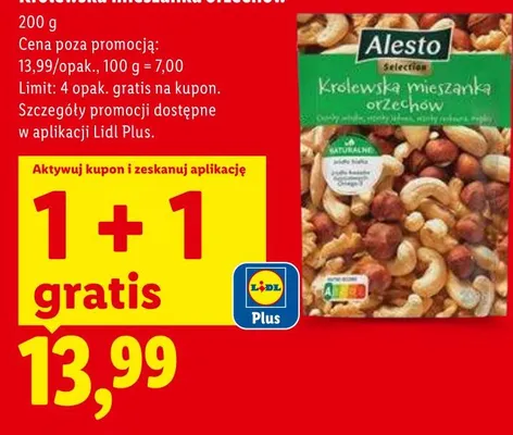 Królewska mieszanka orzechów Alesto Selection promocja w Lidl