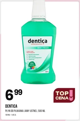 Płyn do płukania jamy ustnej Dentica Mint Fresh promocja w Drogerie Natura