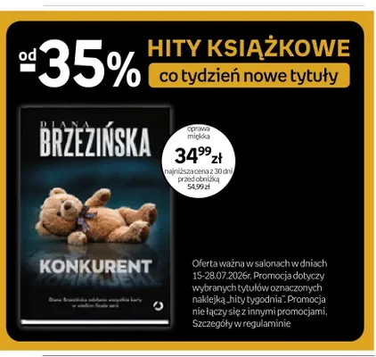 Książka Konkurent Diana Brzezińska promocja w Empik