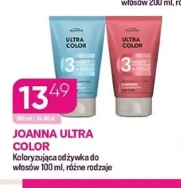 Koloryzująca odżywka do włosów Joanna Ultra Color promocja w Drogerie Koliber