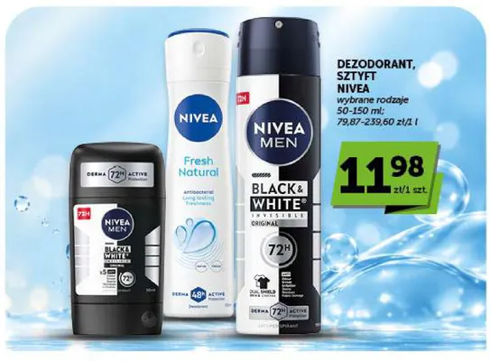 Dezodorant Nivea Men Black & White Invisible Original promocja w Groszek