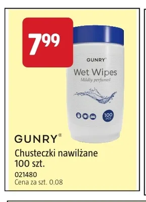 Chusteczki nawilżane Gunry promocja w Jula