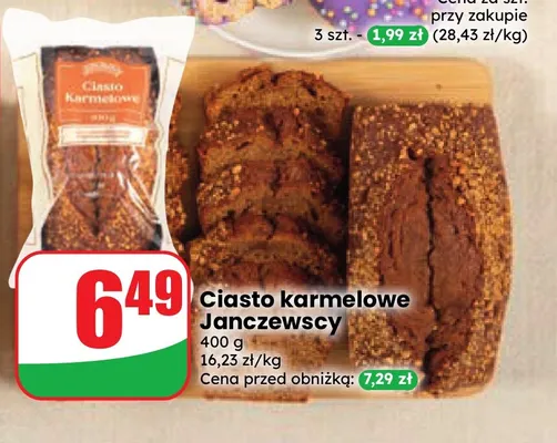 Ciasto karmelowe Janczewscy promocja w Dino