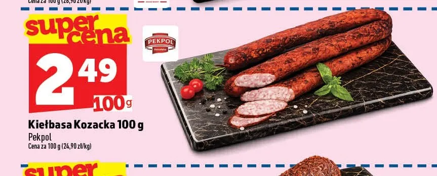 Kiełbasa Kozacka Pekpol promocja w TOPAZ