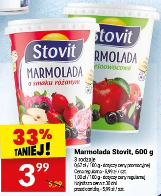 Marmolada Stovit promocja w Twój Market