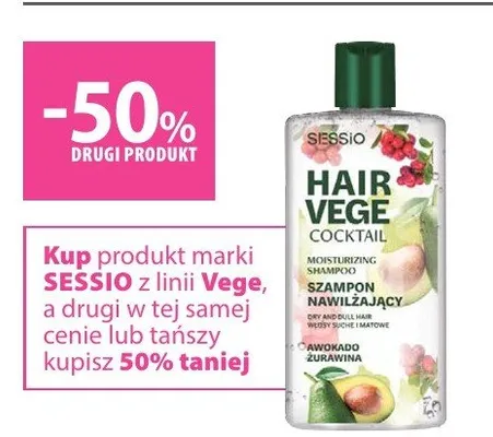 Szampon Hair Vege Cocktail nawilżający promocja w Hebe