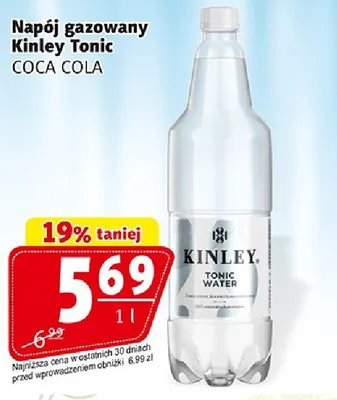 Napój gazowany Kinley Tonic Water promocja w Prim Market