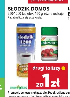Słodzik Domos promocja w Stokrotka