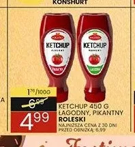 Ketchup Roleski łagodny promocja w Wafelek