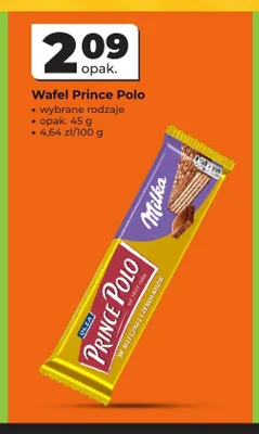 Wafel Prince Polo Milka promocja w Odido