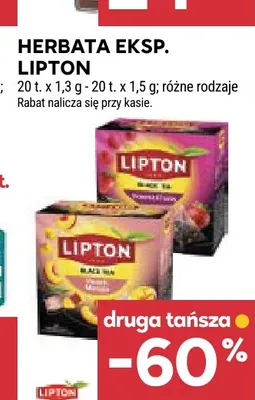 Herbata ekspresowa Lipton promocja w Stokrotka