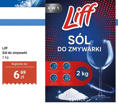 Sól do zmywarki Liff promocja w Dino