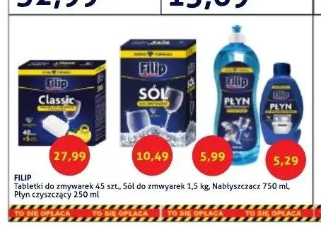 Tabletki do zmywarek Filip Classic promocja w Blue Stop