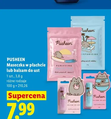 Maseczka w płachcie Pusheen Moisturizing promocja w Lidl