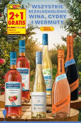 Wino bezalkoholowe Monte Santi Frizzante Strawberry promocja w Biedronka
