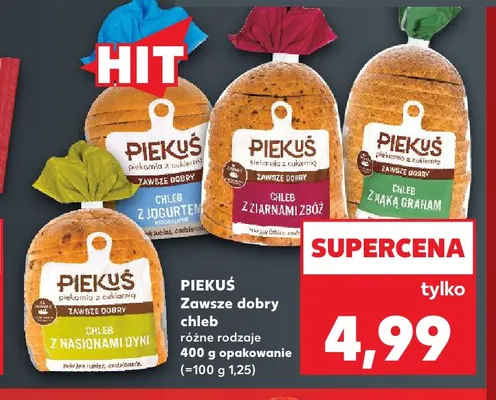Chleb Zawsze dobry z jogurtem Piekuś promocja w Kaufland