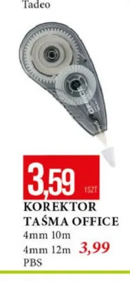Korektor Taśma Office PBS promocja w Leclerc