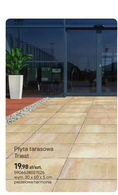 Płyta tarasowa Triest pastelowa harmonia promocja w Castorama